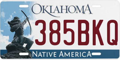 OK license plate 385BKQ