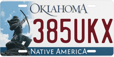 OK license plate 385UKX