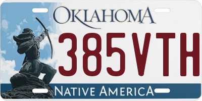 OK license plate 385VTH