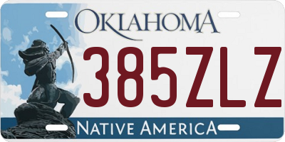 OK license plate 385ZLZ