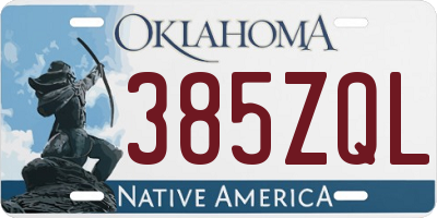 OK license plate 385ZQL