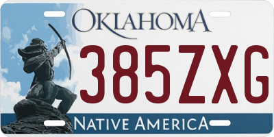 OK license plate 385ZXG