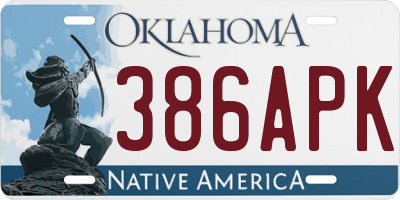 OK license plate 386APK