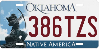 OK license plate 386TZS