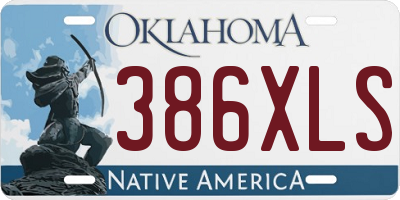 OK license plate 386XLS