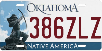 OK license plate 386ZLZ