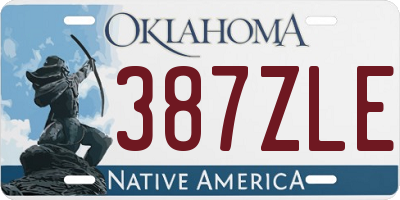 OK license plate 387ZLE