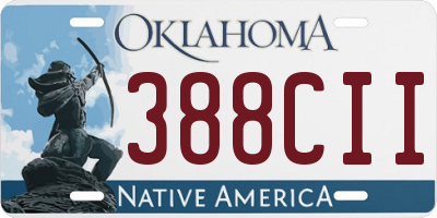 OK license plate 388CII
