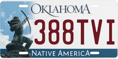 OK license plate 388TVI