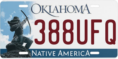 OK license plate 388UFQ