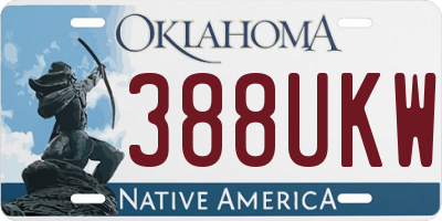 OK license plate 388UKW