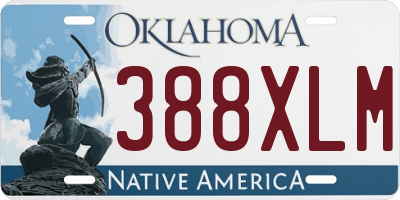 OK license plate 388XLM