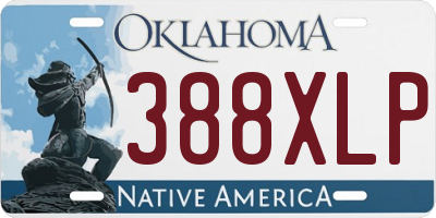 OK license plate 388XLP