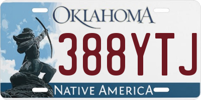 OK license plate 388YTJ