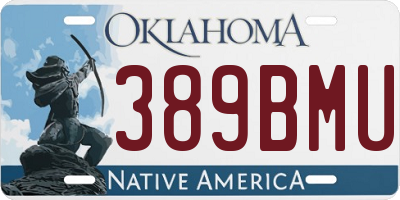 OK license plate 389BMU