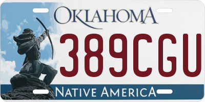 OK license plate 389CGU