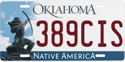 OK license plate 389CIS