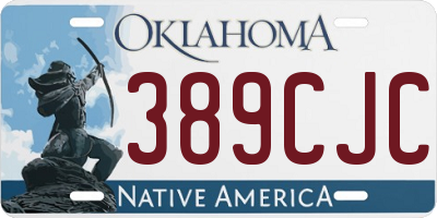 OK license plate 389CJC