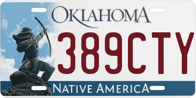 OK license plate 389CTY