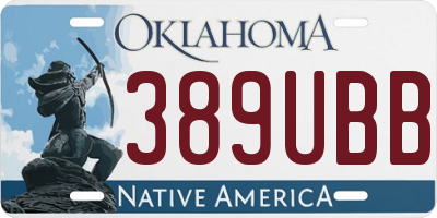 OK license plate 389UBB