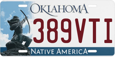 OK license plate 389VTI