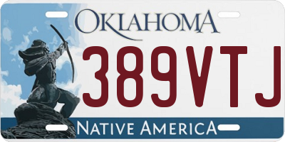 OK license plate 389VTJ