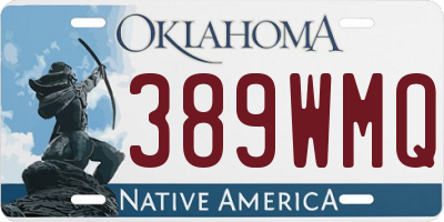 OK license plate 389WMQ