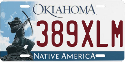 OK license plate 389XLM