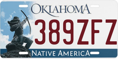 OK license plate 389ZFZ