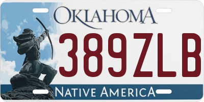 OK license plate 389ZLB