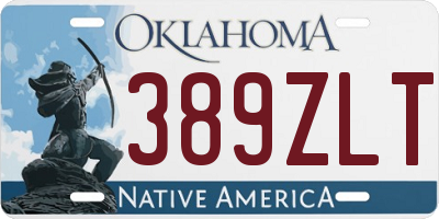 OK license plate 389ZLT