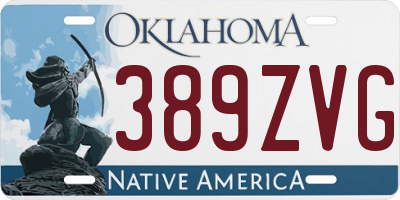 OK license plate 389ZVG