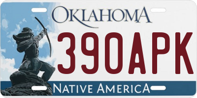 OK license plate 390APK
