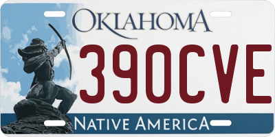 OK license plate 390CVE