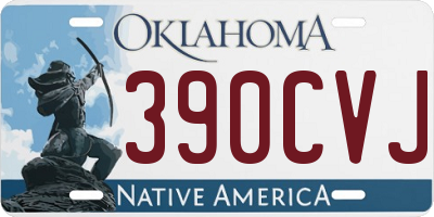 OK license plate 390CVJ