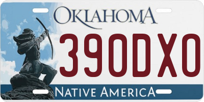 OK license plate 390DXO