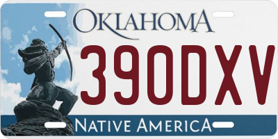 OK license plate 390DXV