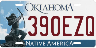 OK license plate 390EZQ