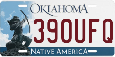 OK license plate 390UFQ