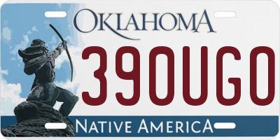 OK license plate 390UGO