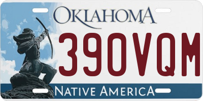 OK license plate 390VQM