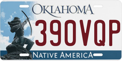 OK license plate 390VQP
