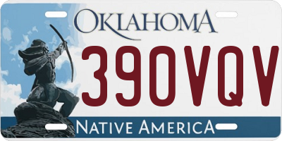 OK license plate 390VQV