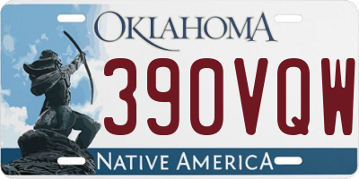 OK license plate 390VQW