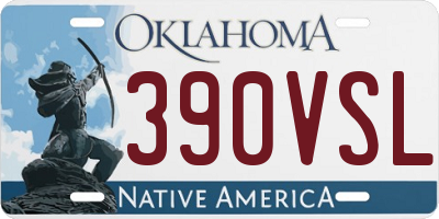 OK license plate 390VSL