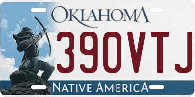 OK license plate 390VTJ