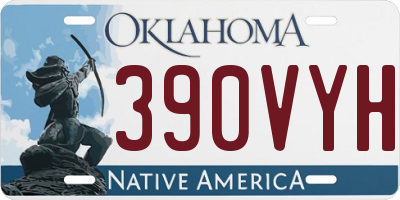 OK license plate 390VYH