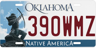 OK license plate 390WMZ