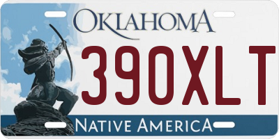 OK license plate 390XLT