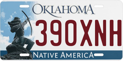 OK license plate 390XNH